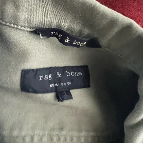 Rag & Bone O’Hara Cargo Utility Jacket Army Green Military Casual Women’s 2 - Picture 13 of 14